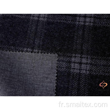 Tissu en laine imitation tissu à carreaux poly 160D